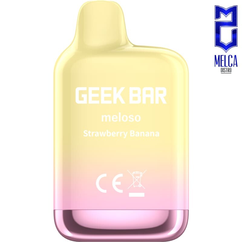 Geek Bar Meloso Mini - 1500 Puffs - Strawberry Banana - 50MG - Disposables