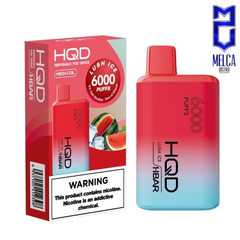 HQD HBAR 6000 Puffs - Lush Ice 50MG - Disposables