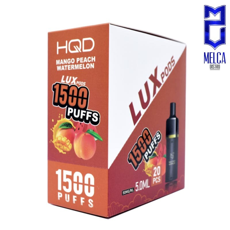 HQD LUX Pod Cartridges 2-Pack - Mango Peach Watermelon 50MG - Coils