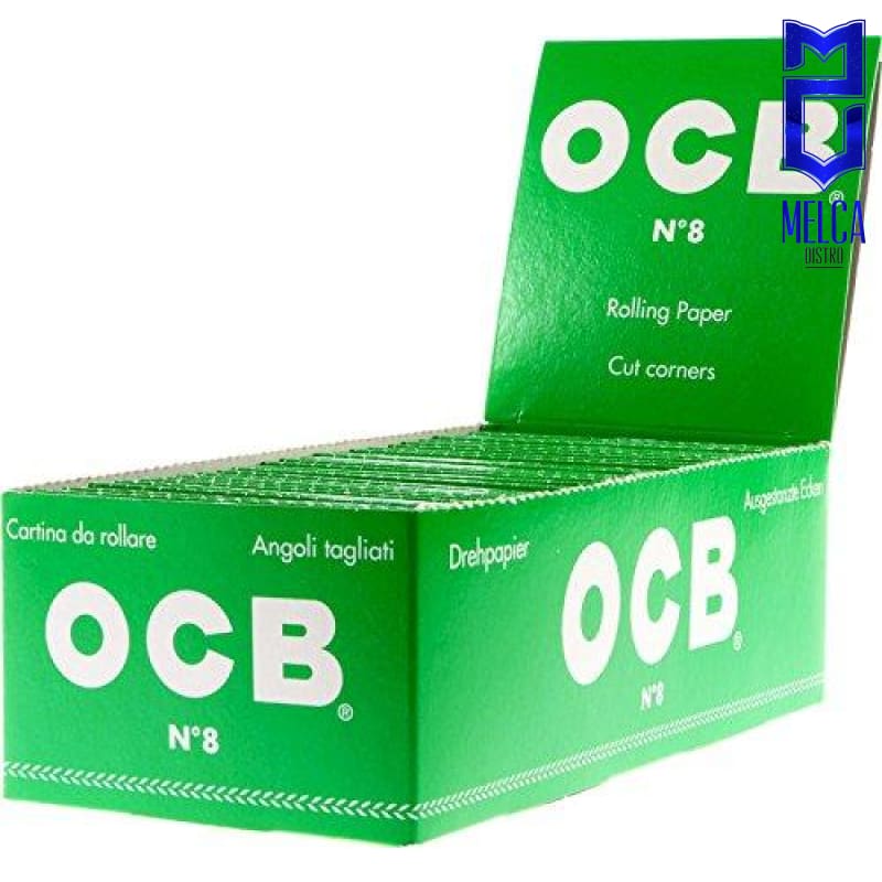 OCB PAPEL OTROS - SINGLE GREEN NO.8 CAJA 50 LIBRITOS