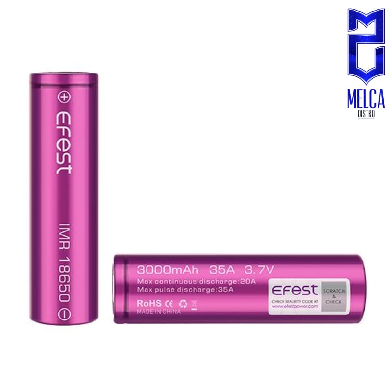 Efest Battery 18650 3000mAh 35A - Batteries