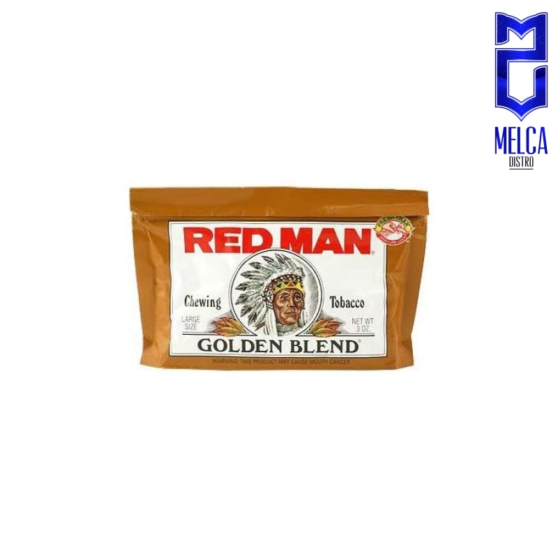 Red Man Chewing Tobacco 12 Bags x 3oz - Golden Blend 12 Pack - CHEWING TOBACCO