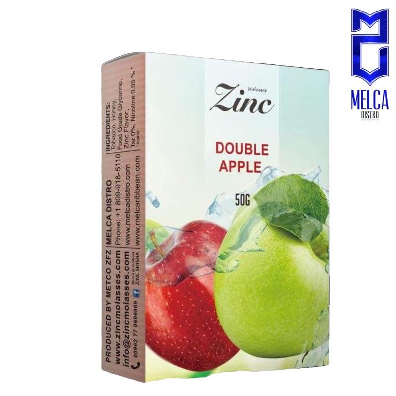 Zinc Double Apple - 10x50g - HOOKAH TOBACCO