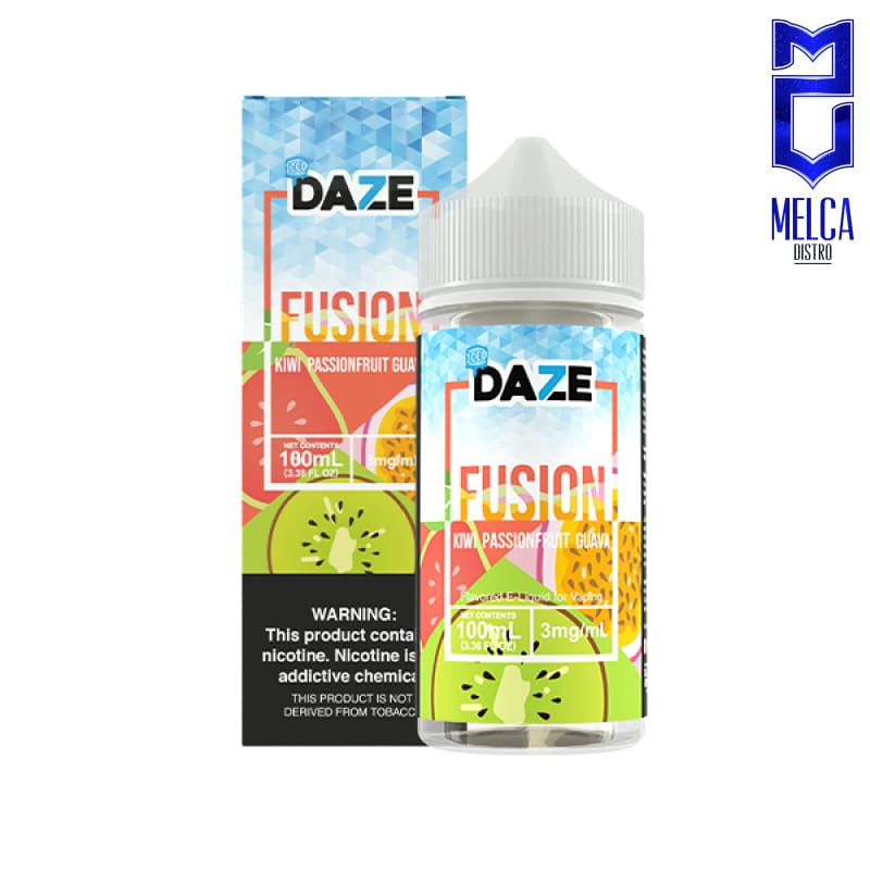 7 Daze Fusion Kiwi Passionfruit Guava ICED 100ml - E-Liquids