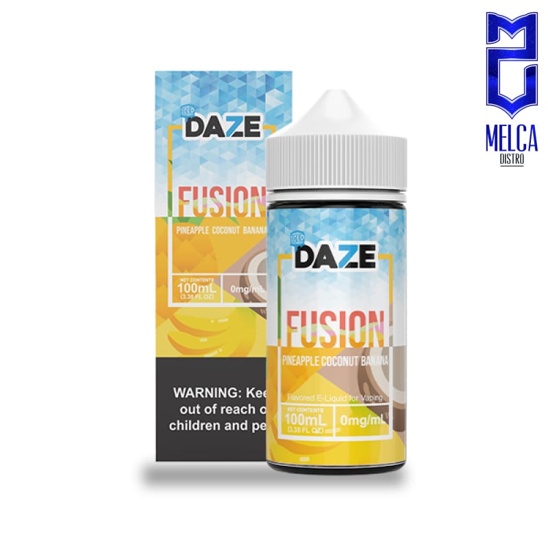7 Daze Fusion Pineapple Coconut Banana ICED 100ml - E-Liquids