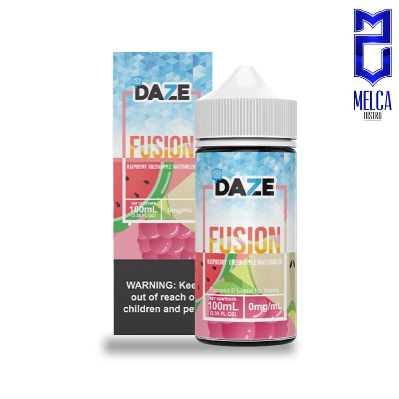 7 Daze Fusion Raspberry Green Apple Watermelon ICED 100ml - E-Liquids