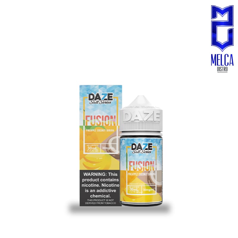 7 Daze Fusion Salt Pineapple Coconut Banana ICED 30ml - E-Liquids