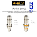 Aspire Nautilus BVC Coil 0.7ohm 5-Pack - Coils