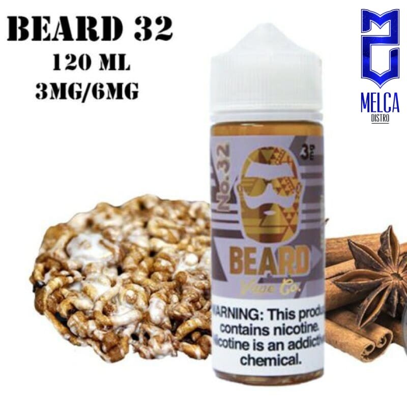 Beard Vape No. 32 120ml - 3MG - E-Liquids