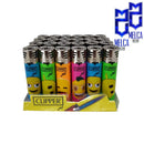 Clipper Lighter Jet Flame Emoji 48 Units - Lighters