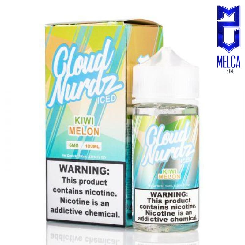 Cloud Nurdz Iced Kiwi Melon 100ml - 3MG - E-Liquids