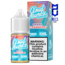 Cloud Nurdz Salt Iced Grape Strawberry 30ml - E-Liquids