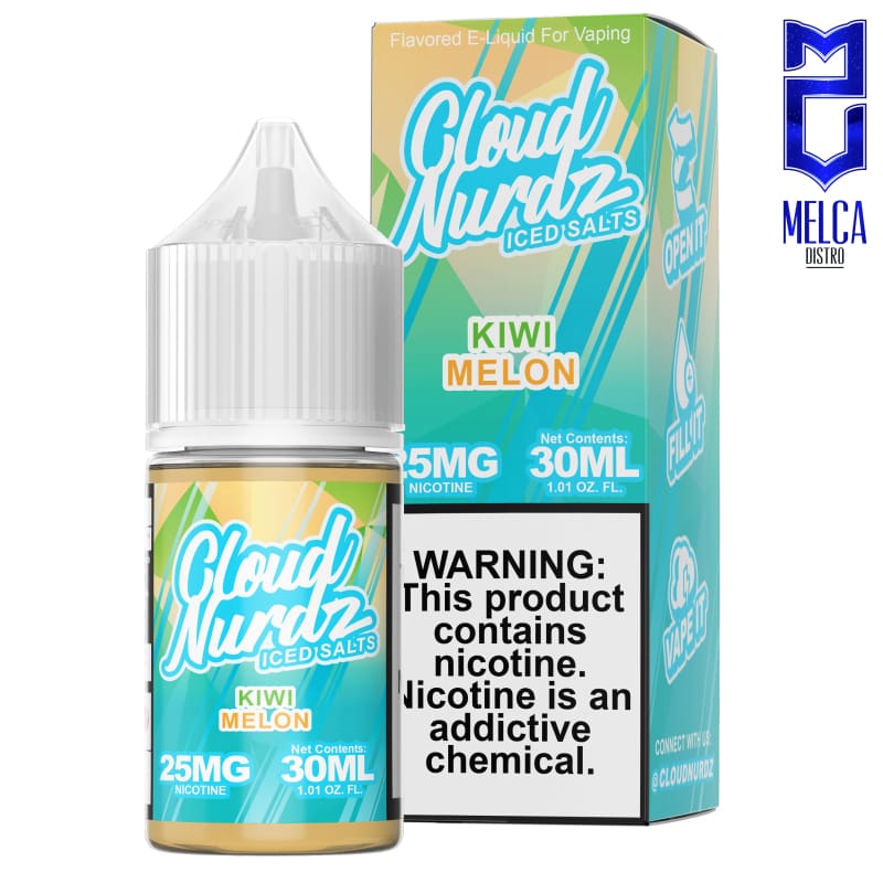 Cloud Nurdz Salt Iced Kiwi Melon 30ml - E-Liquids