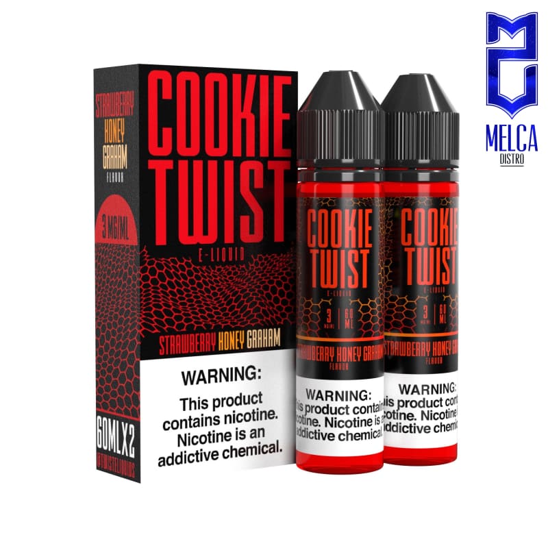 Cookie Twist Strawberry Honey Graham 60ml - E-Liquids