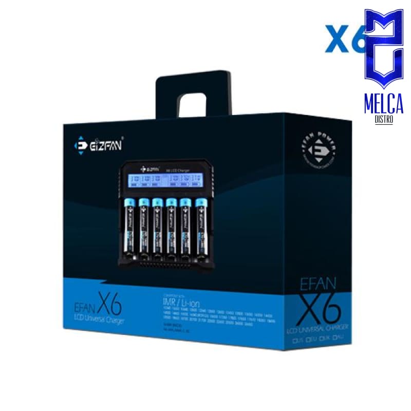 Eizfan X6 6-bay LCD Universal Charger - Chargers