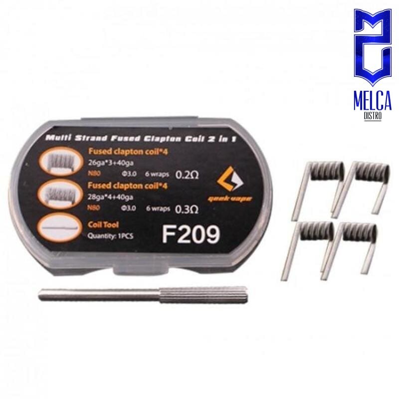 Geekvape 2 in 1 Coils F209 Multi Strand Fused Clapton - Coils