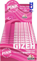 GIZEH King Size Slim+Tips All Pink box (VE)