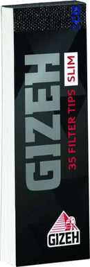 GIZEH Black Carton Filter Tips Slim