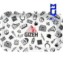 GIZEH Metal Tray M Comic Mix white