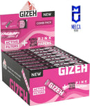 GIZEH All Pink King Size Slim + 16 Active Filter box (VE)