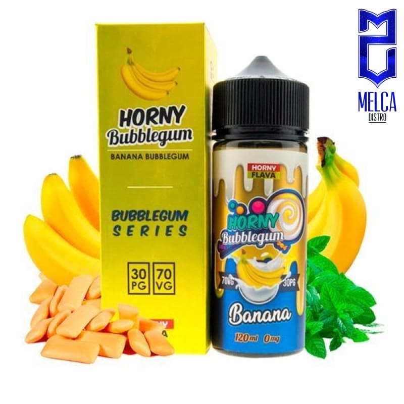 Horny Flava ICE Banana Bubblegum 120ml - E-Liquids