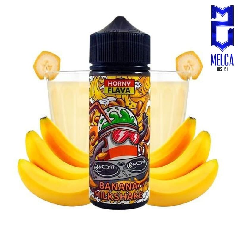 Horny Flava ICE Milkshake Banana 120ml - 0MG - E-Liquids