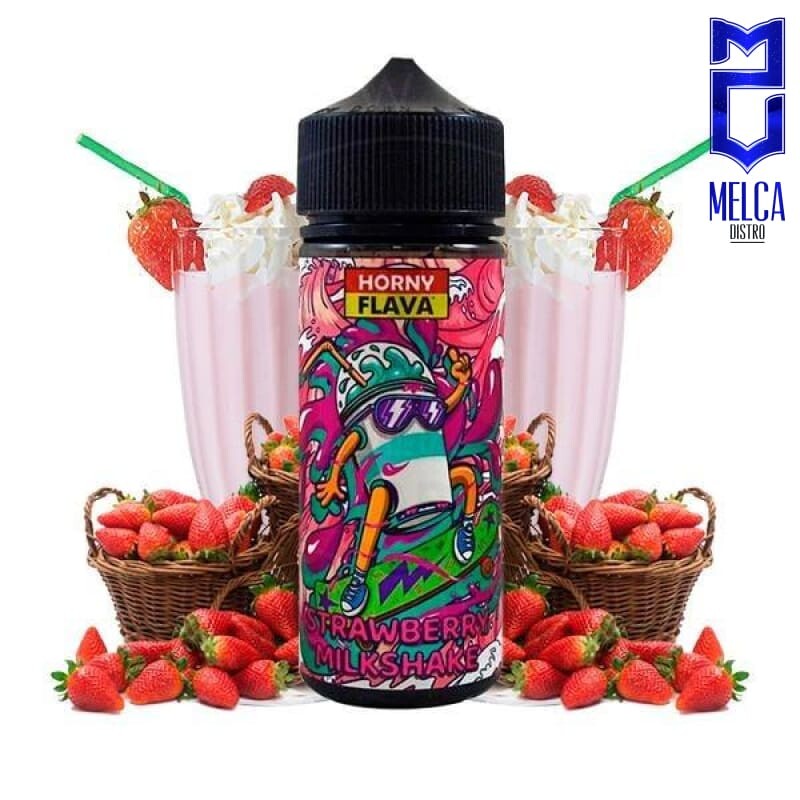 Horny Flava ICE Milkshake Strawberry 120ml - 0MG - E-Liquids