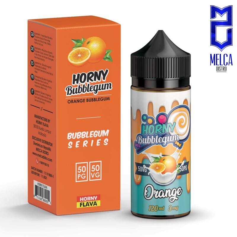 Horny Flava ICE Orange Bubblegum 120ml - E-Liquids