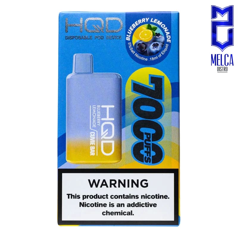 HQD Cuvie Bar 7000 Puffs - Blueberry Lemonade 50MG - Disposables