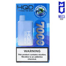HQD Cuvie Bar 7000 Puffs - Blueberry Raspberry 50MG - Disposables