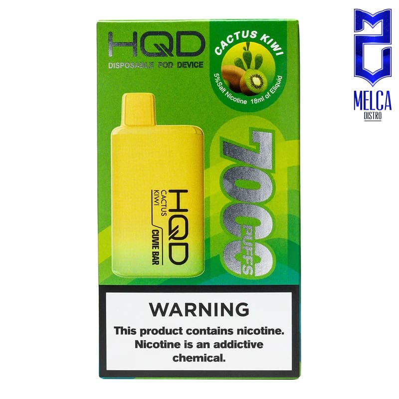 HQD Cuvie Bar 7000 Puffs - Cactus Kiwi 50MG - Disposables