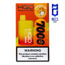 HQD Cuvie Bar 7000 Puffs - Orange Ice 50MG - Disposables