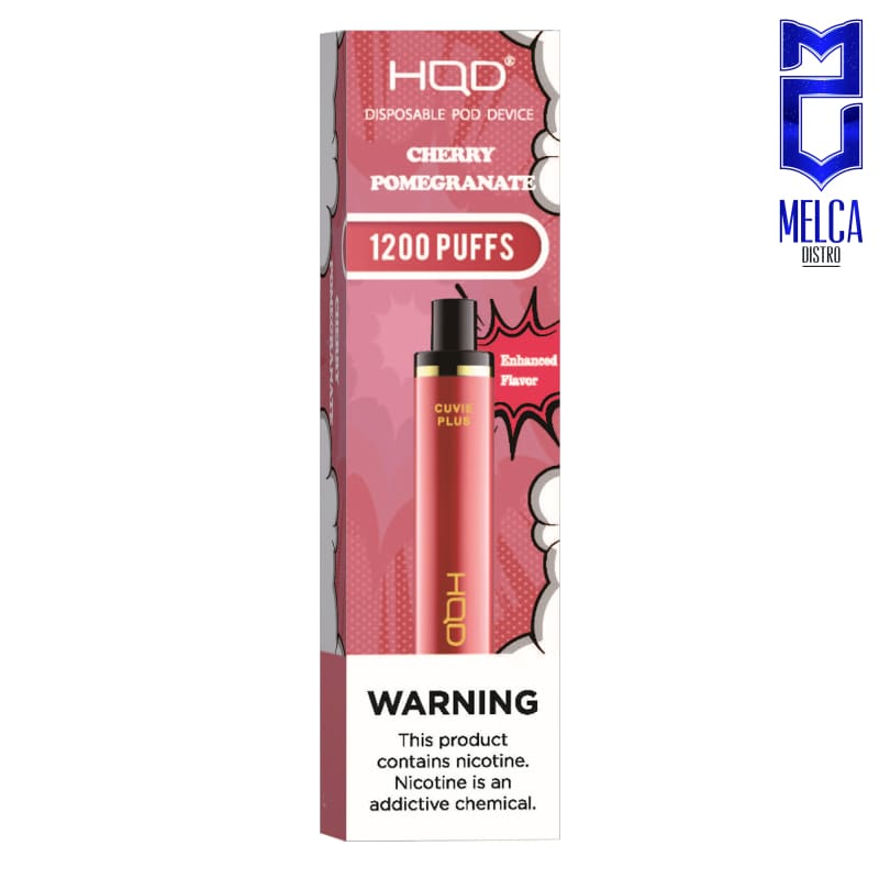 HQD Cuvie Plus 1200 Puffs - Cherry Pomegranate 50MG - Disposables