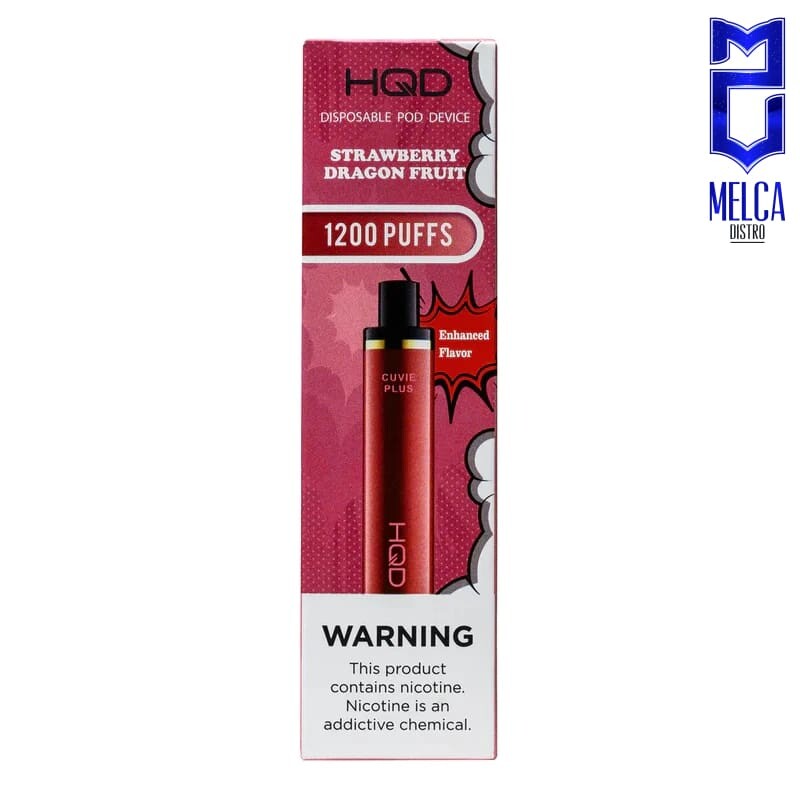 HQD Cuvie Plus 1200 Puffs - Strawberry Dragon Fruit 50MG - Disposables