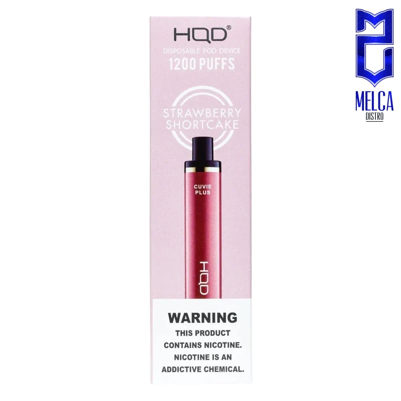 HQD Cuvie Plus 1200 Puffs - Strawberry Shortcake 50MG - Disposables