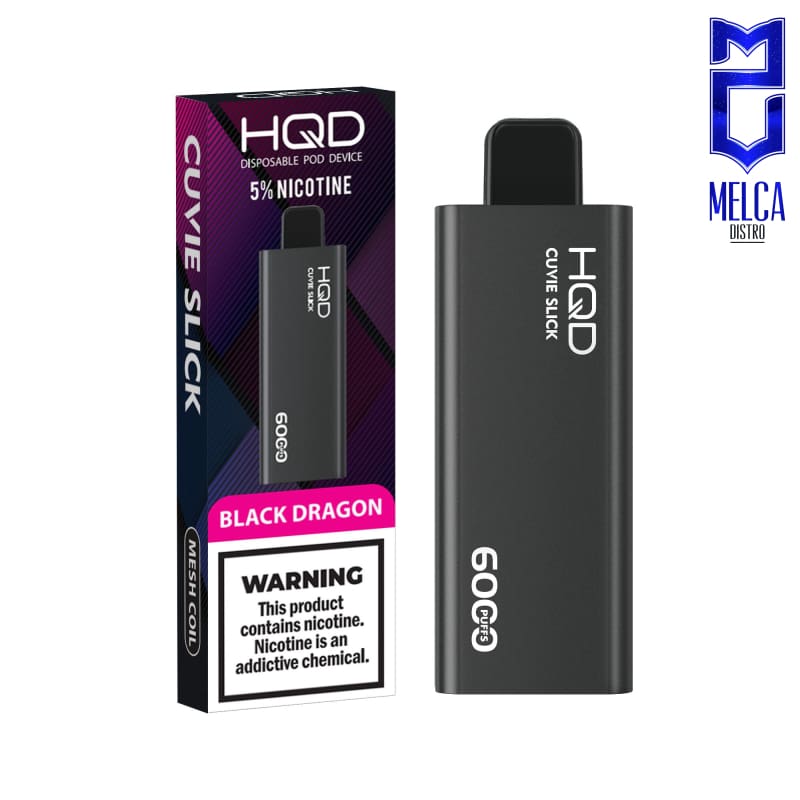 HQD Cuvie Slick - 6000 Puffs - Black Dragon 50MG - Disposables