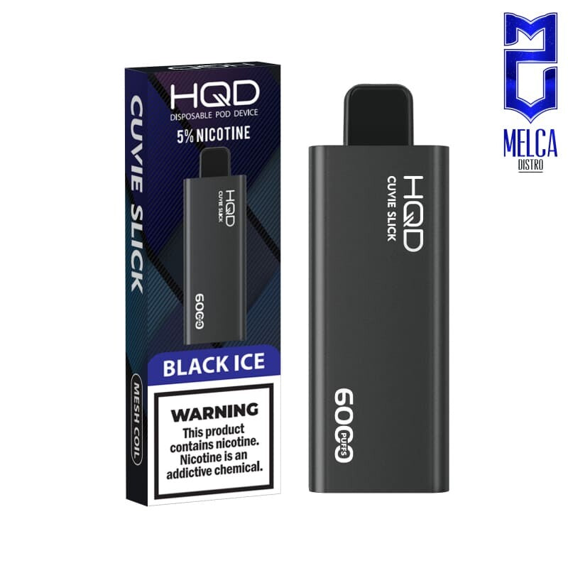 HQD Cuvie Slick - 6000 Puffs - Black Ice 50MG - Disposables
