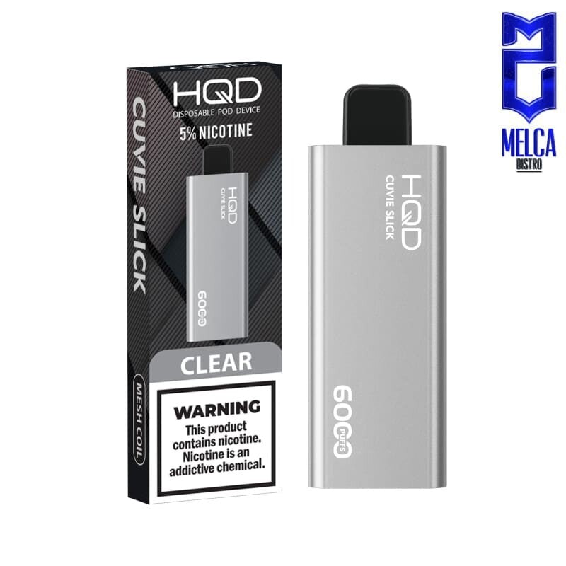HQD Cuvie Slick - 6000 Puffs - Clear 50MG - Disposables