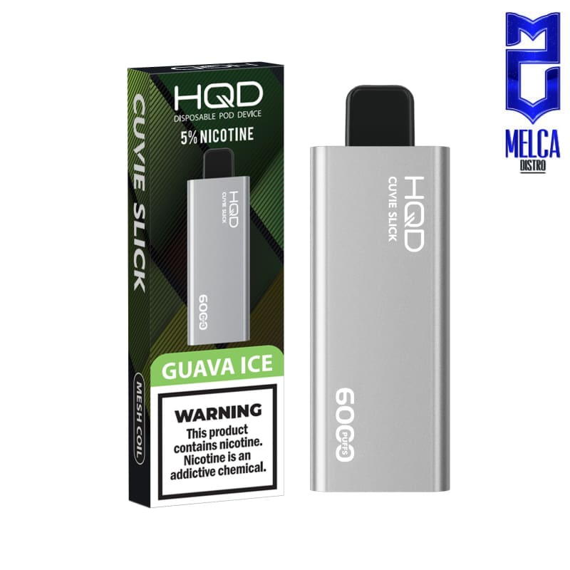 HQD Cuvie Slick - 6000 Puffs - Guava Ice 50MG - Disposables