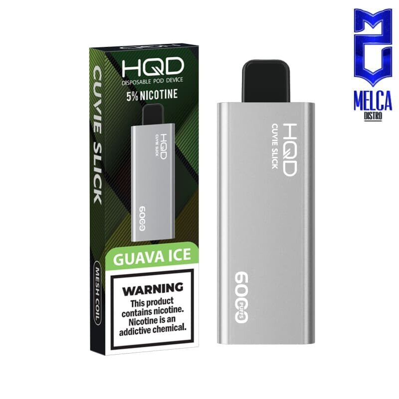 HQD Cuvie Slick - 6000 Puffs - Guava Ice 50MG - Disposables