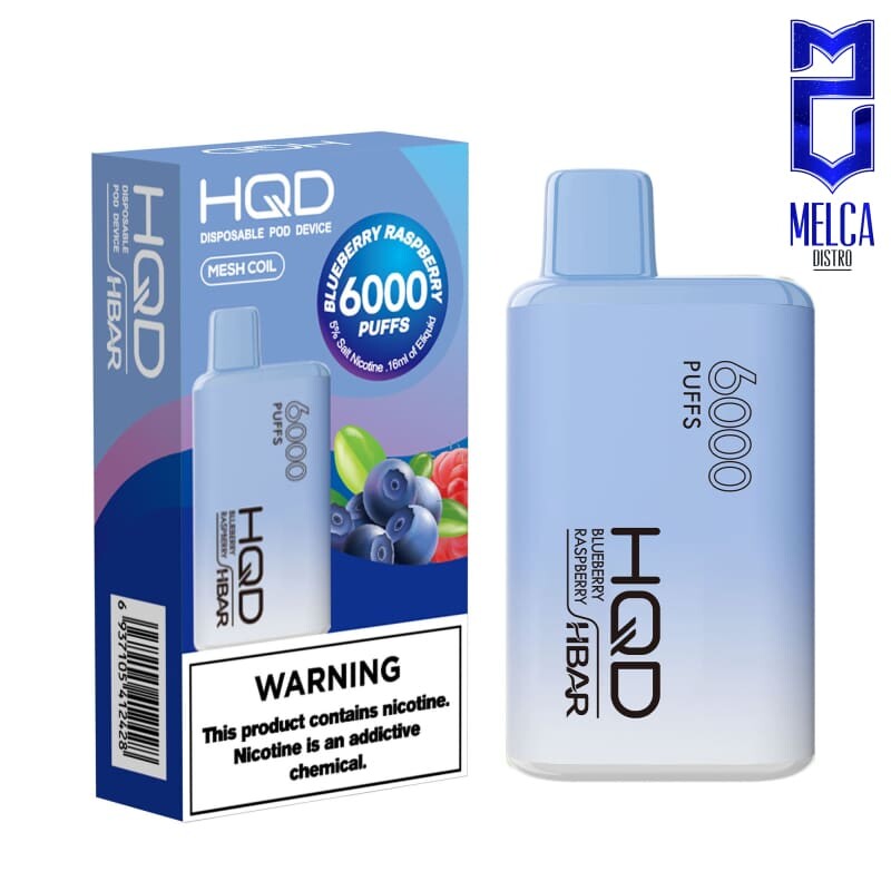 HQD HBAR 6000 Puffs - Blue Raspberry 50MG - Disposables