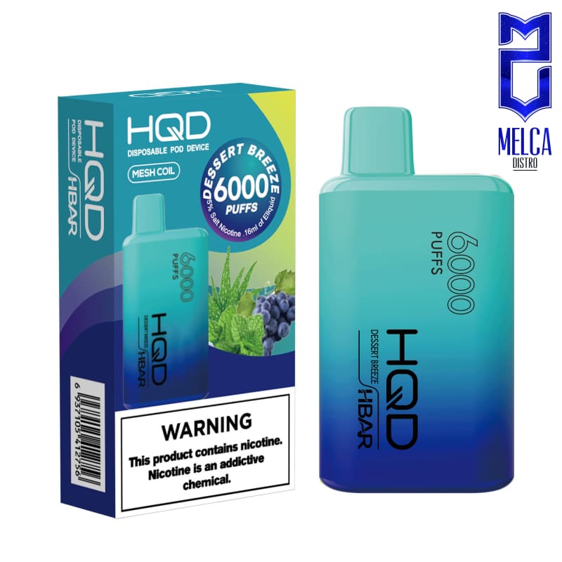 HQD HBAR 6000 Puffs - Dessert Breeze 50MG - Disposables