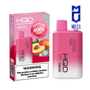 HQD HBAR 6000 Puffs - Peach Ice 50MG - Disposables
