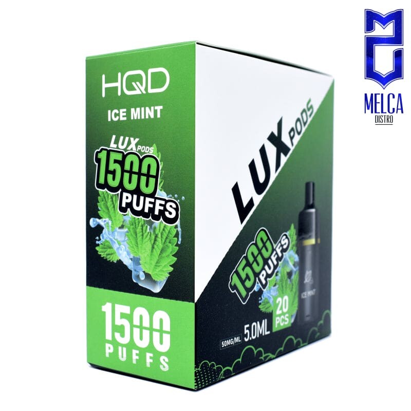 HQD LUX Pod Cartridges 2-Pack - Ice Mint 50MG - Coils
