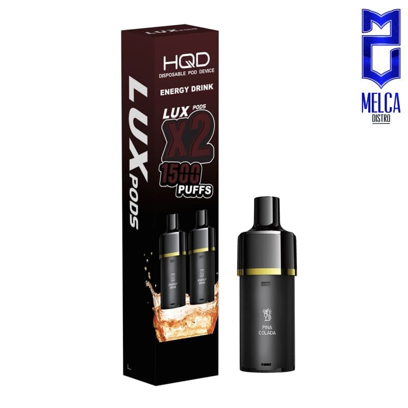 HQD LUX Pod 1500 Puffs 2-Pack - Red Bull Energy Drink 50MG - Disposables