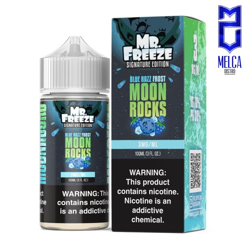 Mr. Freeze Blue Razz Frost Moon Rocks 100ml - E-Liquids