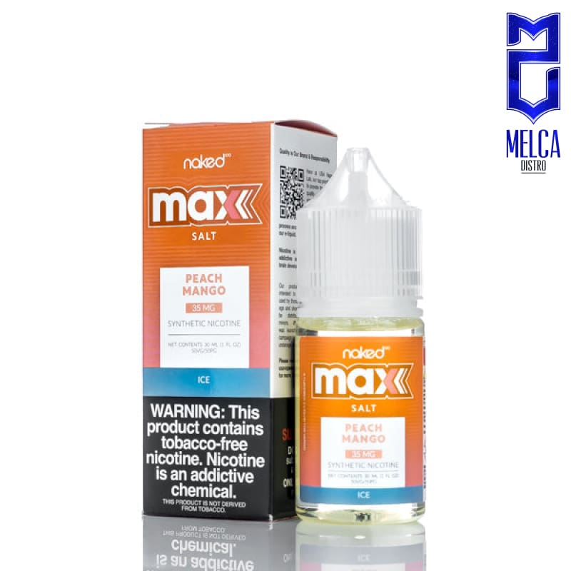 Naked Max Salt Peach Mango Ice 30ml - E-Liquids