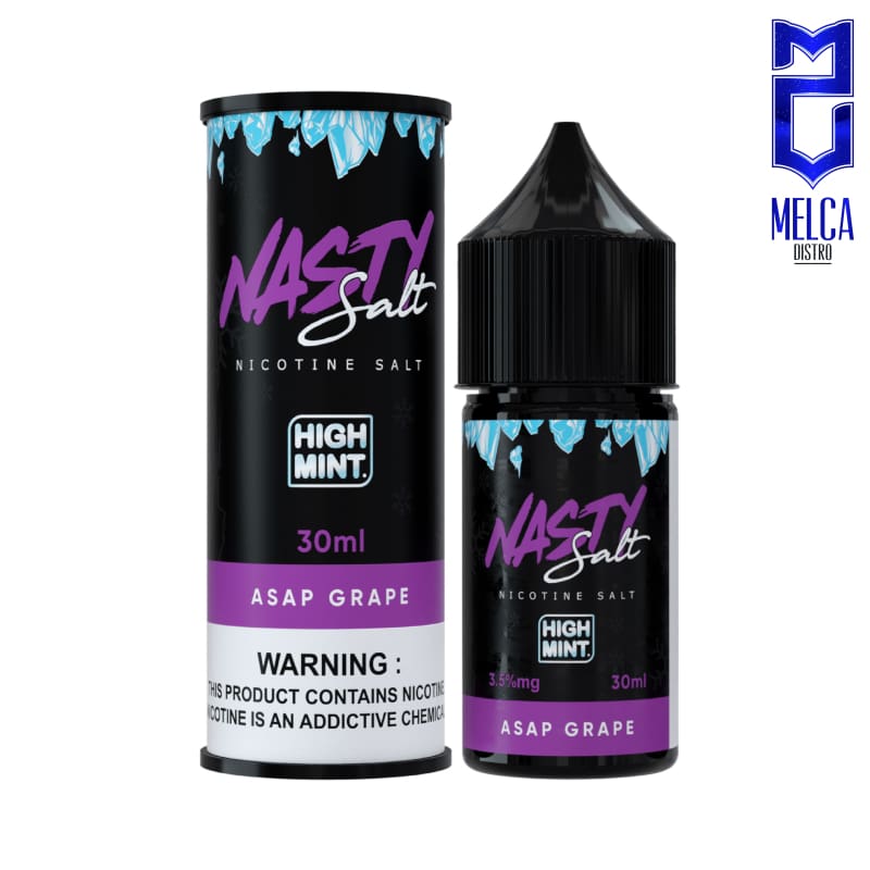 Nasty Salt High Mint Asap Grape 30ml - E-Liquids