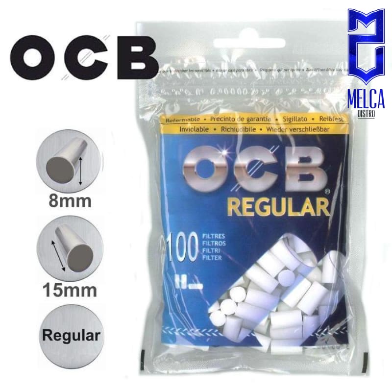 OCB FILTROS - REGULAR 8MM CAJA 30 BOLSAS