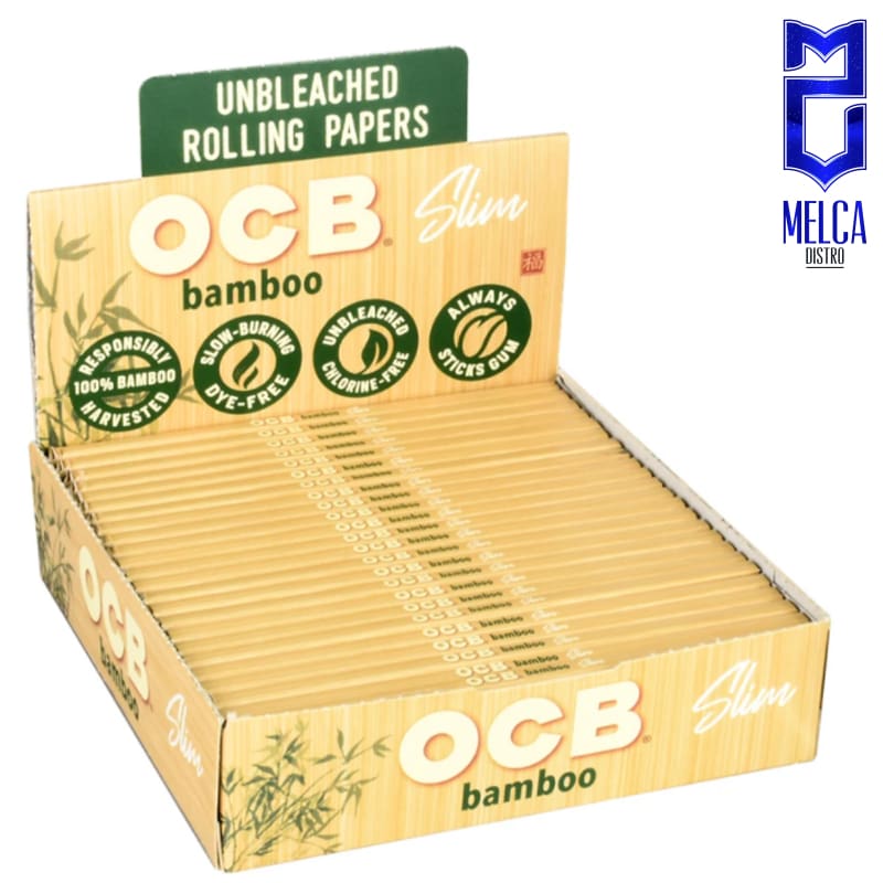 OCB PAPEL BAMBOO - SLIM CAJA 50 LIBRITOS - ROLLING PAPER